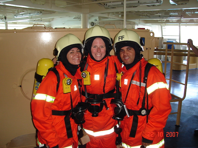 Fire Fighting training - Requirements to Work on a Cruise Ship