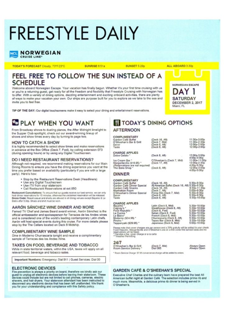 NCL activities sheet