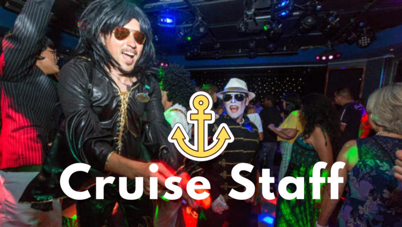 Cruise Staff at work theme night