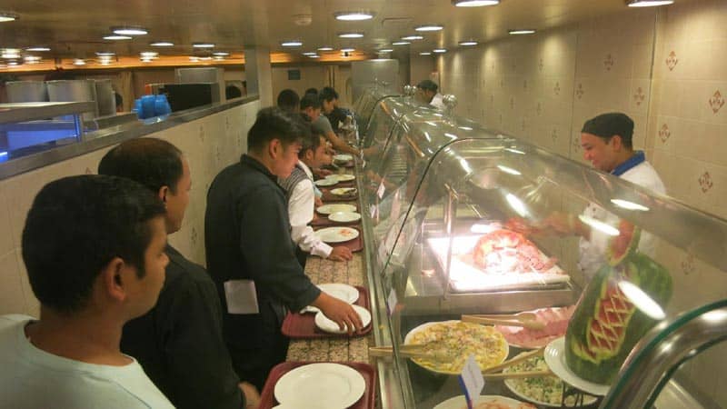 Cruise Ship Crew Mess Food