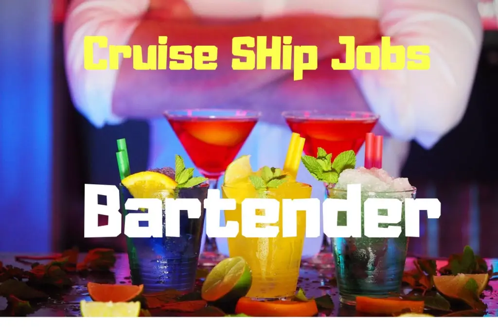 bartender cruise ship wage