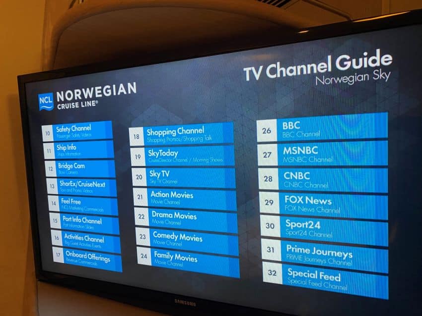 Cruise Ship Tv Channel