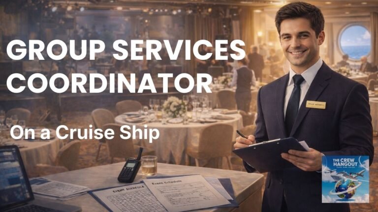 Group Services Coordinator on a cruise ship