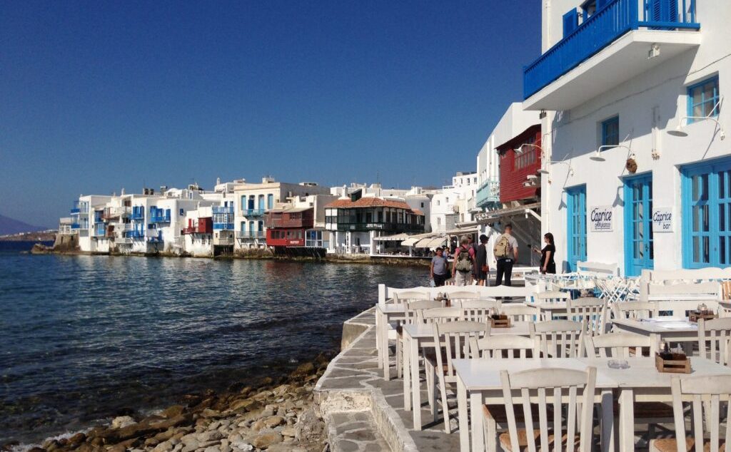 Cruise Ship in Mykonos